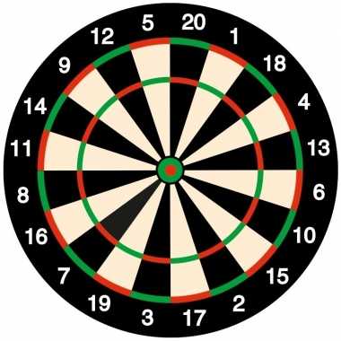 100x bierviltjes onderzetters dartbord/darten feest thema- feestje!