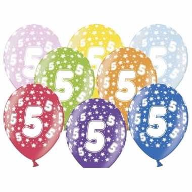18x ballonnen 5 jaar leeftijd feestartikelen- feestje!