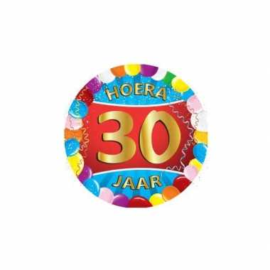 25x stuks gekleurde bierviltjes 30 jaar feestartikelen- feestje!