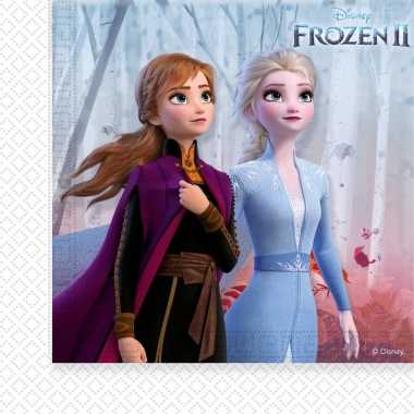 40x disney frozen 2 themafeest servetten 33 x 33 cm papier- feestje!