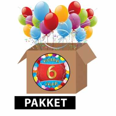 6 jarige feestversiering pakket- feestje!