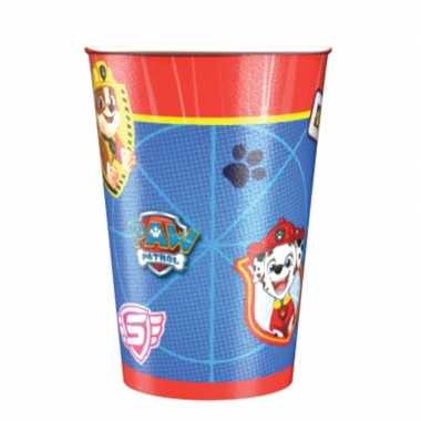 8x paw patrol thema feest bekers 250 ml- feestje!
