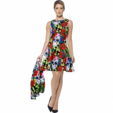 Feest day of the dead verkleedoutfit voor dames- feestje!