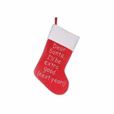 Feest kerstsok dear santa- feestje!