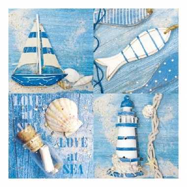 Feestartikelen servetten maritiem thema 20 stuks- feestje!