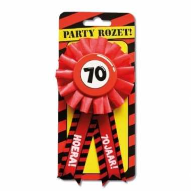 Feestelijke broche 70 jaar- feestje!
