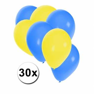 Oekrainse feest ballonnen 30 st- feestje!