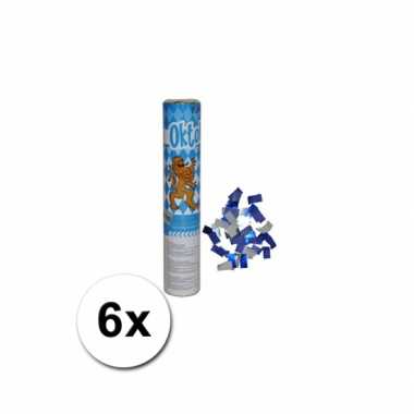 Oktoberfest feestconfetti poppers 6 stuks- feestje!
