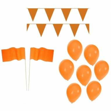 Oranje koningsdag versiering feestpakket- feestje!