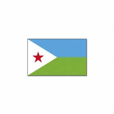 Vlag djibouti 90 x 150 feestartikelen- feestje!