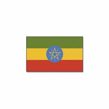 Vlag ethiopie 90 x 150 cm feestartikelen- feestje!