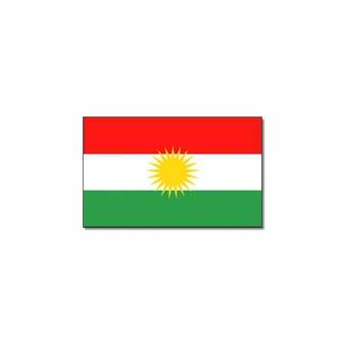 Vlag koerdistan 90 x 150 cm feestartikelen- feestje!