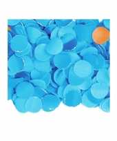 100 gram feest confetti kleur blauw feestje