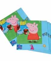 20x peppa pig themafeest servetten 33 x 33 cm feestje
