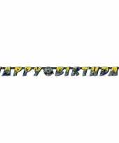 Batman themafeest wenslijn letterslinger happy birthday 180 cm feestje