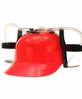 Bierfeest helmen rood feestje