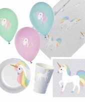 Eenhoorn kinderfeestje feestpakket 4 10 personen feestje
