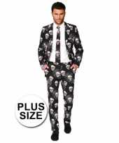 Feest grote maat kostuum doodshoofden feestje