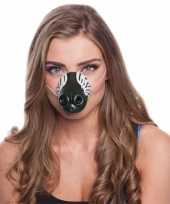 Feestartikelen zebra neus masker feestje