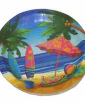 Feestborden hawaii 23 cm feestje