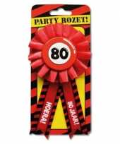 Feestelijke broche 80 jaar feestje