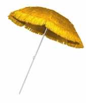 Gele parasol voor een hawaii feest feestje