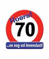 Hulde stopbord 70 jaar feestartikelen versiering feestje