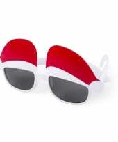 Kerst thema zonnebrillen feestbrillen met kerstmutsen feestje