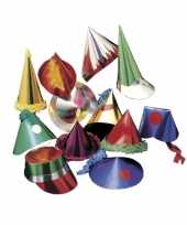 Papieren feesthoedjes 8 stuks voor kids feestje