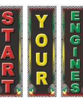 Racing feestartikelen cut outs start your engine feestje