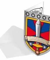 Ridderfeestje uitnodigingen 8x feestje