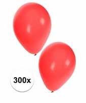 Rode feest ballonnen 300 stuks feestje