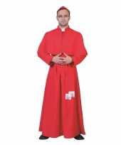 Rood feest kostuum kardinaal feestje