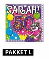 Sarah 50 jaar leeftijd themafeest pakket l versiering decoratie feestje