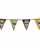 Vlaggenlijnen day of the dead 10 meter feestversiering feestje