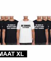Vrijgezellenfeest heren t shirt pakket de sukkel maat xl feestje